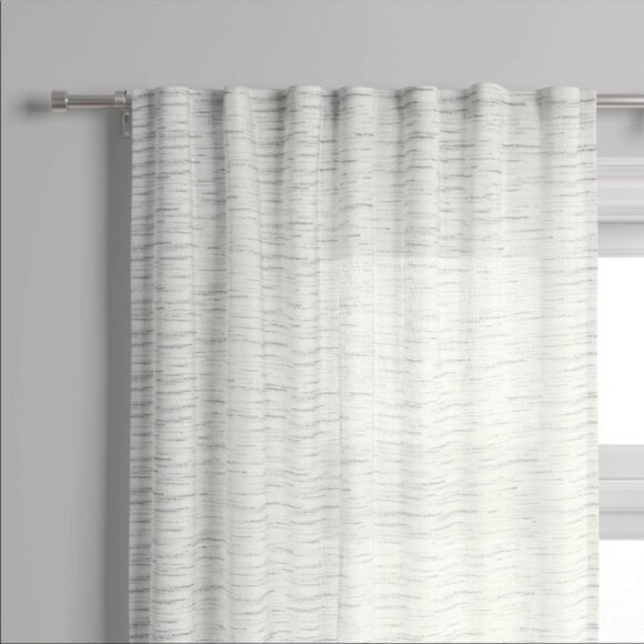 NEW Project 62 Herringbone Light Filtering Window Curtain Panel Drapes 54"x84" - Picture 1 of 6